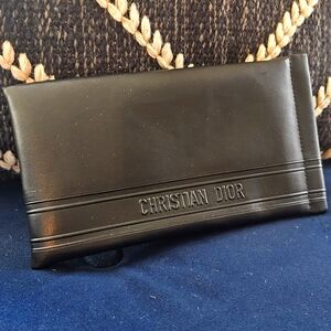 AUTHENTIC DIOR BLACK SOFT EYEGLASS CASE 1 Left!